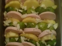 Kartoffel-Fleischwurst-Rosenkohl-Auflauf - Rezept - Bild Nr. 2