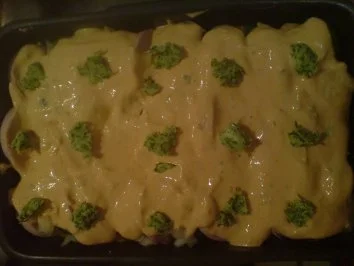 Kartoffel-Fleischwurst-Rosenkohl-Auflauf - Rezept - Bild Nr. 4