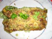 Spinatcrépes mit Lachs-Ricotta Füllung - Rezept