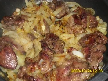 Rezept: Fleisch: Hähnchenleber Bild Nr. 4 Fleisch: Hähnchenleber - Rezept - Bild Nr. 4