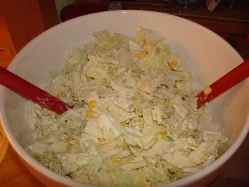 Chinakohlsalat mit Mais - Rezept - Bild Nr. 2
