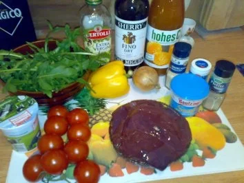 Rezept: Leberhäppchen auf Salat Leberhäppchen auf Salat - Rezept