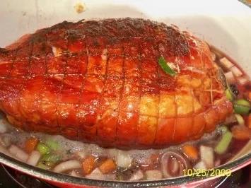 Rezept: Burgunder-Schinken Rollbraten Bild Nr. 4 Burgunder-Schinken Rollbraten - Rezept - Bild Nr. 4