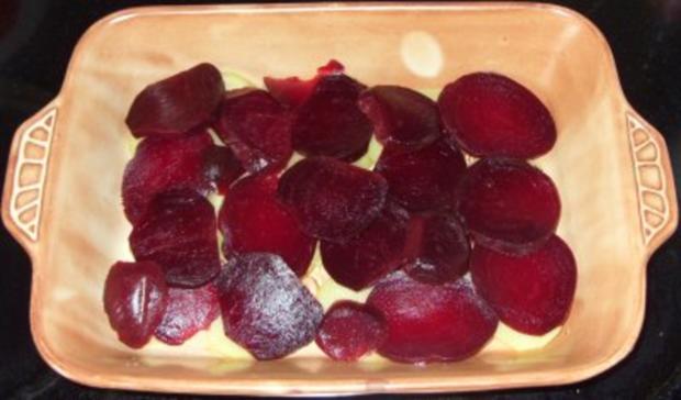 Vegetarisches - Kartoffel-Auflauf mit Roter Bete und anderem Gemüse ... Vegetarisches - Kartoffel-Auflauf mit Roter Bete und anderem Gemüse ...