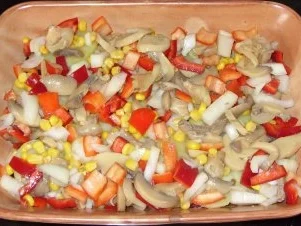 Rezept: Vegetarisches - Kartoffel-Auflauf mit Roter Bete und anderem Gemüse Bild Nr. 4 Vegetarisches - Kartoffel-Auflauf mit Roter Bete und anderem Gemüse - Rezept - Bild Nr. 4