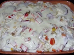 Rezept: Vegetarisches - Kartoffel-Auflauf mit Roter Bete und anderem Gemüse Bild Nr. 7 Vegetarisches - Kartoffel-Auflauf mit Roter Bete und anderem Gemüse - Rezept - Bild Nr. 7