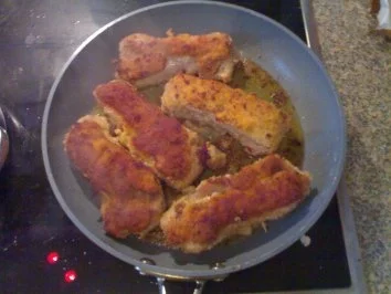 gefüllte Schnitzel Röllchen - Rezept