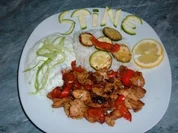 Geflügel : Putengyros mit Tsatsiki - Rezept