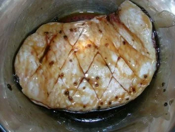 Rezept: Entenbrust in Teriyaki-Honig Marinade, zu meinem Orangen-Carpaccio Bild Nr. 2 Entenbrust in Teriyaki-Honig Marinade, zu meinem Orangen-Carpaccio - Rezept - Bild Nr. 2