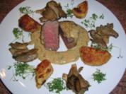 Grießplätzchen als Beilage zu meinem pochierten Rinderfilet (siehe KB) - Rezept