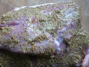 Rezept: Pizzakatzes Schweinekrustenbraten auf Gemüsebett Bild Nr. 3 Pizzakatzes Schweinekrustenbraten auf Gemüsebett - Rezept - Bild Nr. 3