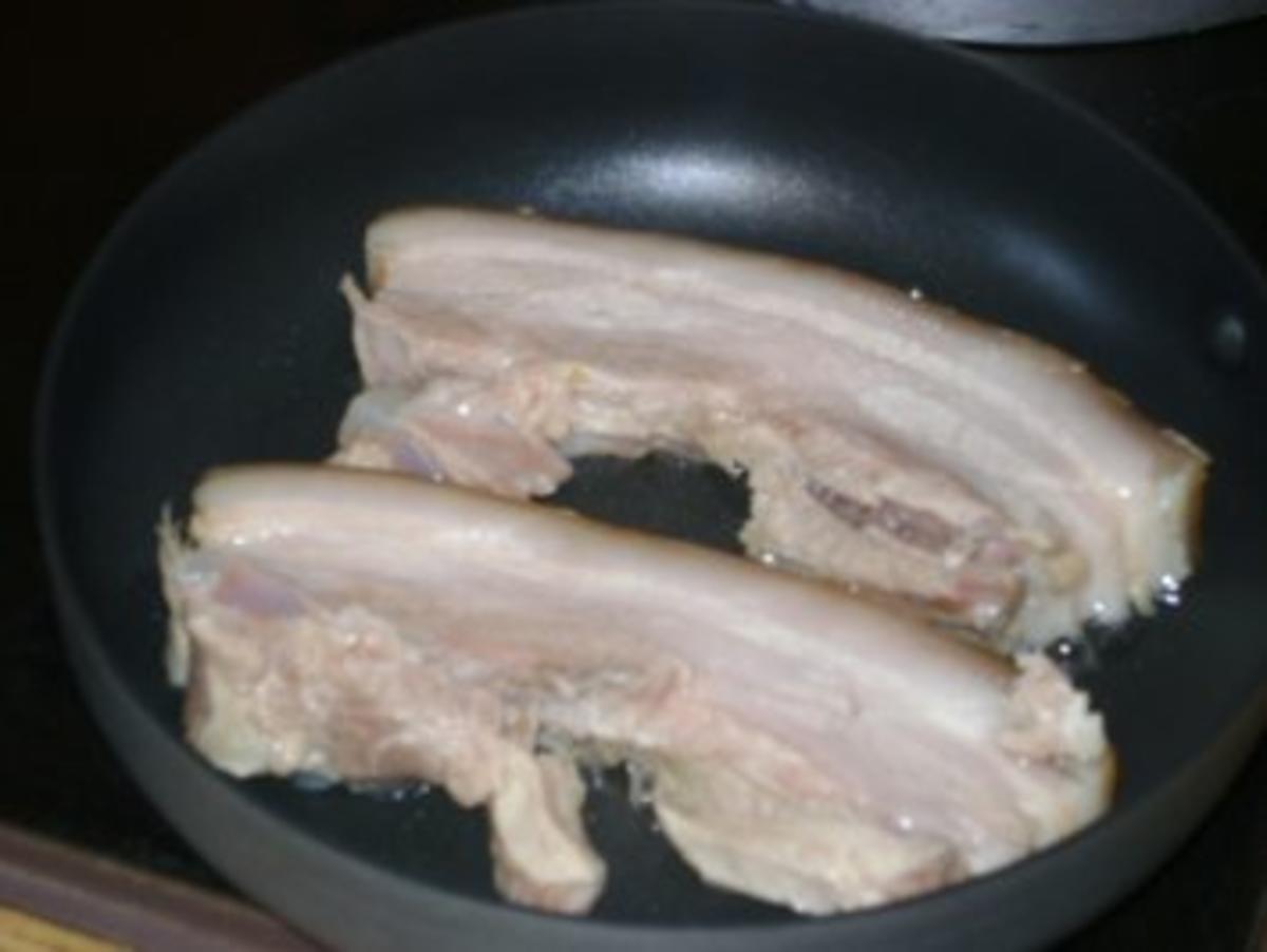 Schweinebauch gekocht und gebraten - Rezept - Bild Nr. 3