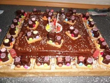 Rezept: Geburtstagskuchen mit Eisenbahn für Kinder Bild Nr. 7 Geburtstagskuchen mit Eisenbahn für Kinder - Rezept - Bild Nr. 7