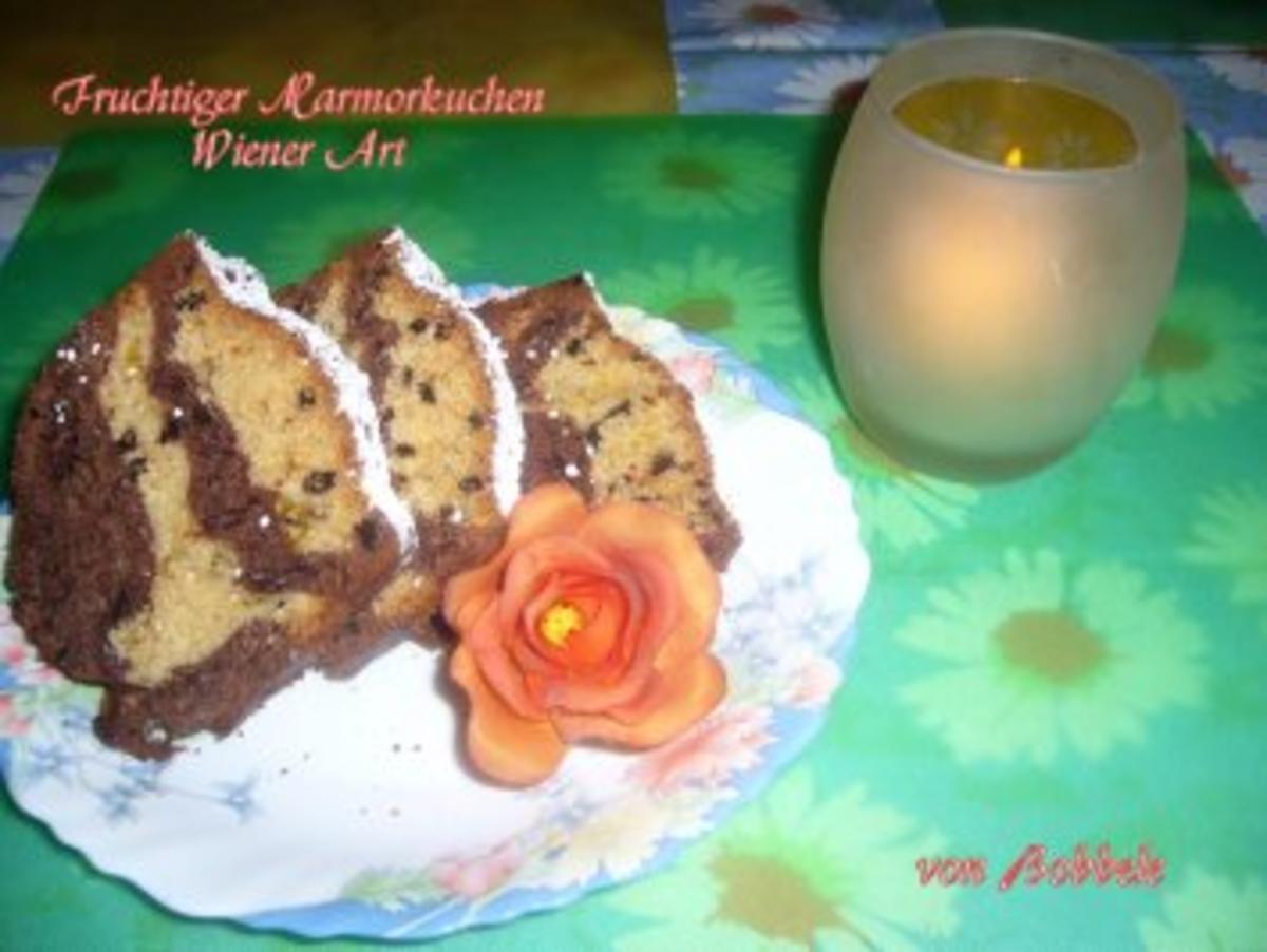 Bilder für Kuchen: Fruchtiger Marmorkuchen Wiener Art - Rezept