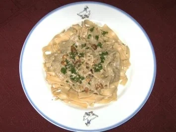 Rezept: Bandnudeln mit Käsesauce Bandnudeln mit Käsesauce - Rezept