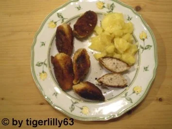 Rezept: Gebackene Weißwurst-Radeln Gebackene Weißwurst-Radeln - Rezept