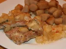 Schweinemedaillons mit Birne und Gorgonzola - Rezept