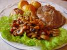 Lammkeulenscheiben mit Bacon-Pilzen und Rosmarin-Kartoffeln... - Rezept