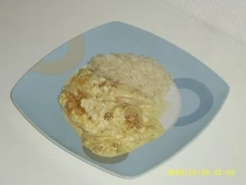 Zwiebel - Sahne - Hähnchen - Rezept