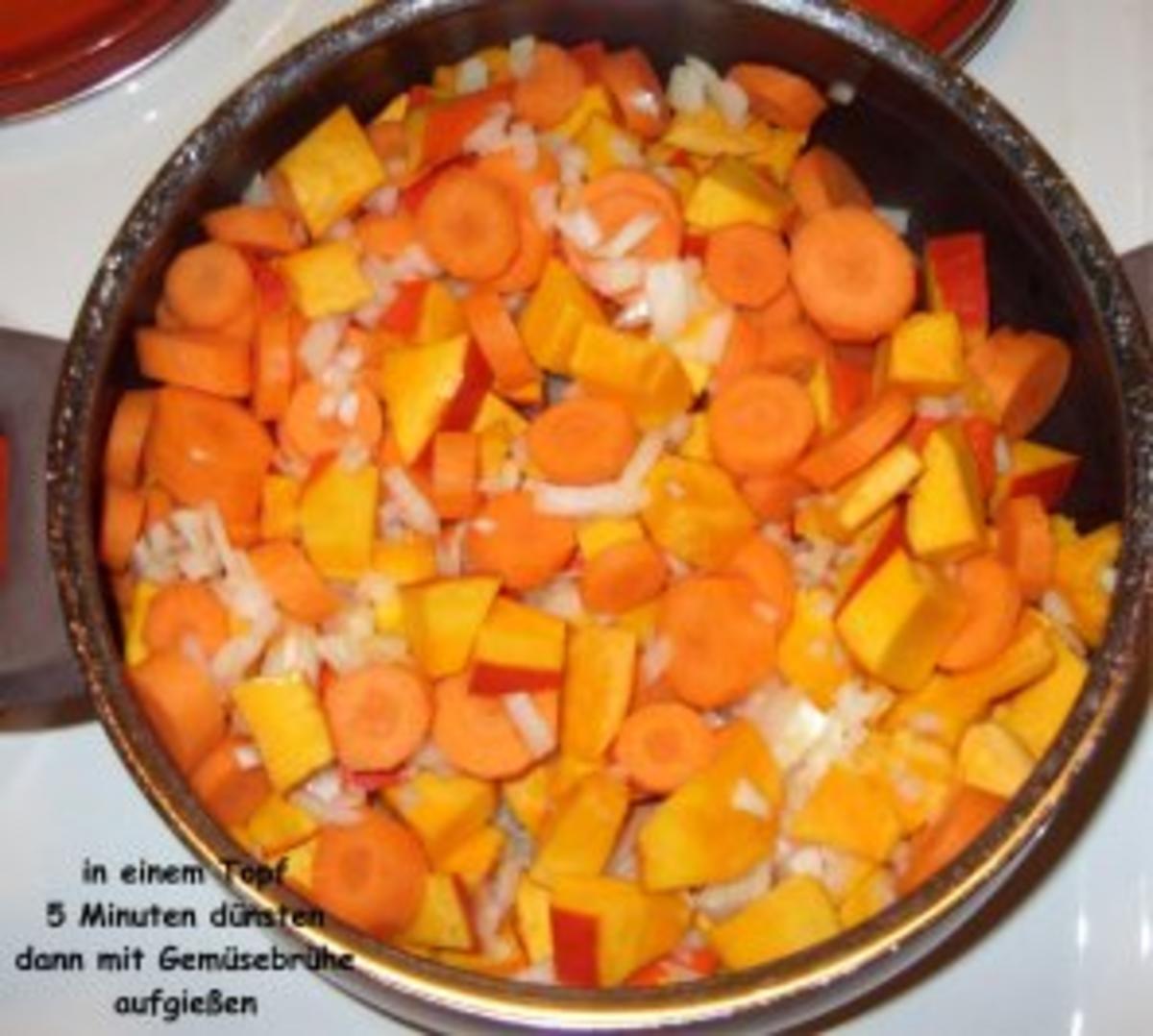 Kürbis-Karotten-Creme-Suppe mit Pfiff - Rezept - Bild Nr. 4