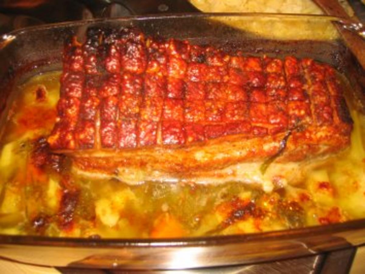 Fleisch: "Gespickter" Schweinebauch - Rezept - Bild Nr. 3