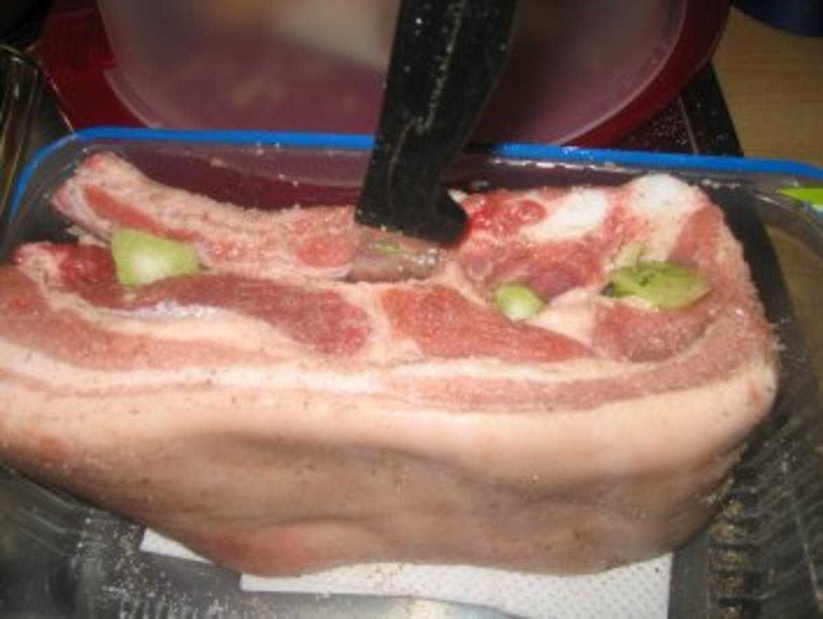 Fleisch: "Gespickter" Schweinebauch - Rezept - Bild Nr. 5