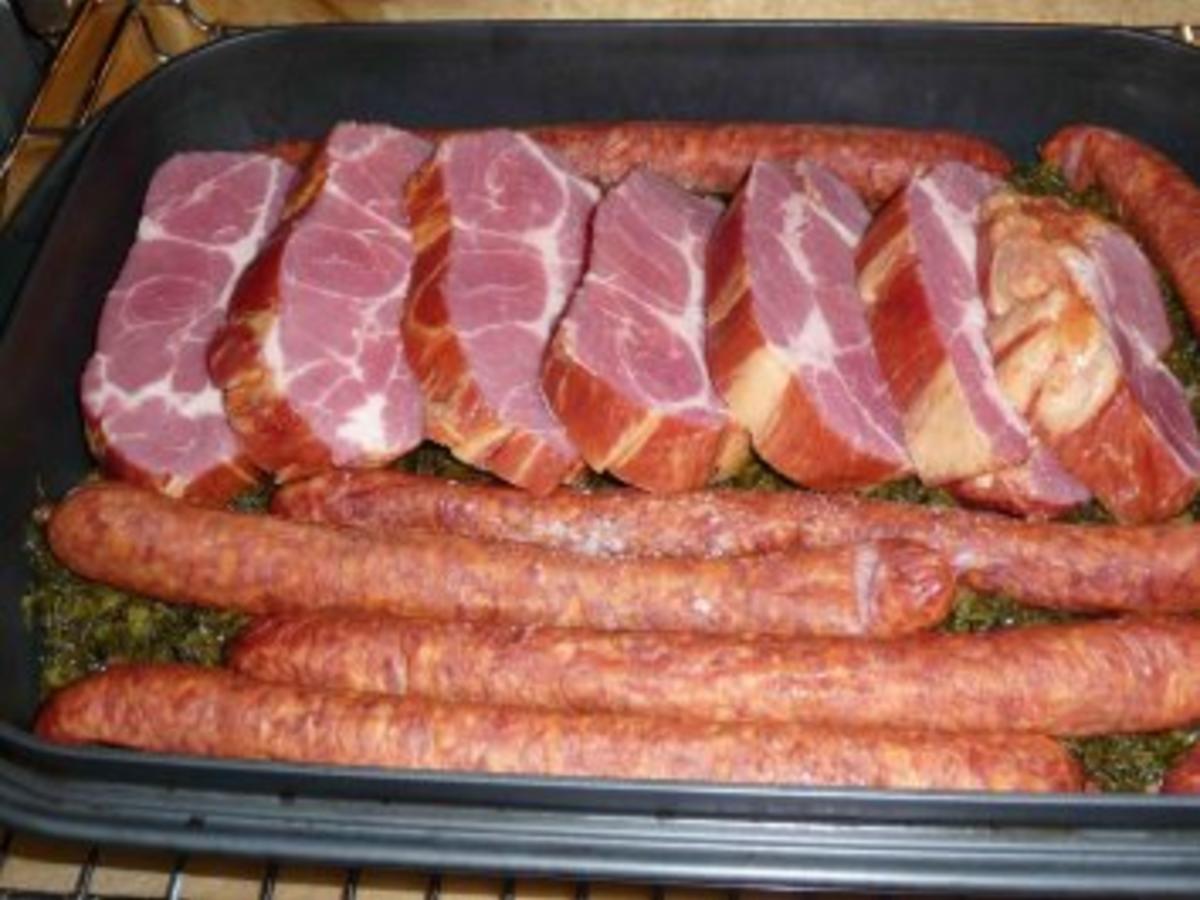 Grünkohl mit Kasseler und Knacker - einfach - von cleo64