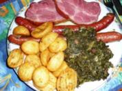 Grünkohl mit Kasseler und Knacker - Rezept