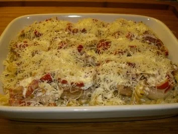Rezept: Nudelgratin mit Schweinefilet Bild Nr. 6 Nudelgratin mit Schweinefilet - Rezept - Bild Nr. 6