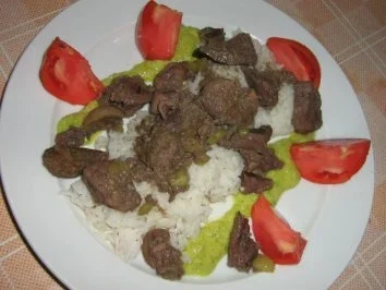 Rezept: Lammleber gedunstet Lammleber gedunstet - Rezept