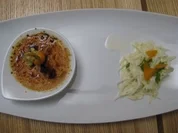 Crème brûlée von Gänseleber mit Apfel-Selleriesalat - Rezept