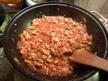 Auflauf: Lasagne mit Hähnchenbolognese - Rezept - Bild Nr. 3