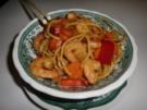 Chili-Garnelen mit gebratenen Nudeln - Rezept
