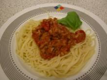 Spaghetti an Thunfischsugo - Rezept