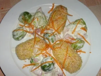 Kartoffel Kroketen mit Rosenkohl - Rezept - Bild Nr. 5