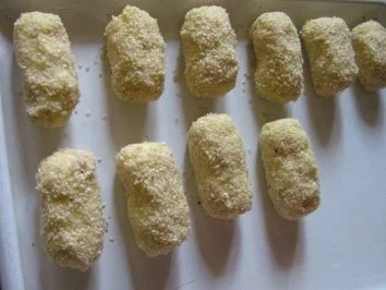 Kartoffel Kroketen mit Rosenkohl - Rezept - Bild Nr. 3