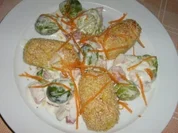 Kartoffel Kroketen mit Rosenkohl - Rezept