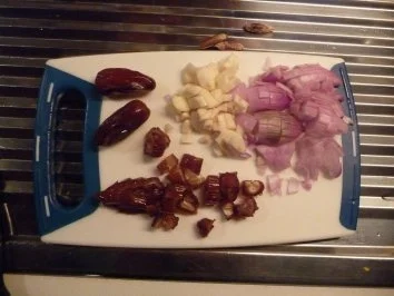 Spaghetti mit Scampi u. Datteln - Rezept - Bild Nr. 2