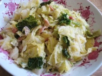 Rezept: Wirsinggemüse .... Wirsinggemüse .... - Rezept