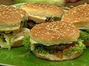 Hamburger mit Barbecue-Mayonnaise und gegrilltem Gemüse - Rezept - Bild Nr. 9