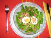 Spinatsalat mit Ei und Speck - Rezept