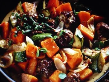 Hackbällchen mit Kürbis - Rezept