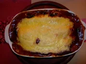 Nudelauflauf mit Knofi- Spinat und Lachs - Rezept