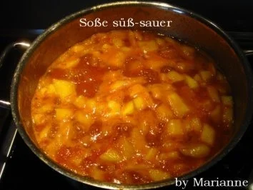 Rezept: Ananas-Soße süß-sauer Bild Nr. 2 Ananas-Soße süß-sauer - Rezept - Bild Nr. 2
