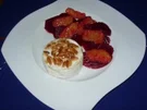 Rote-Beete-Orangen-Salat mit gegrilltem Camembert - Rezept