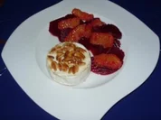 Rote-Beete-Orangen-Salat mit gegrilltem Camembert - Rezept