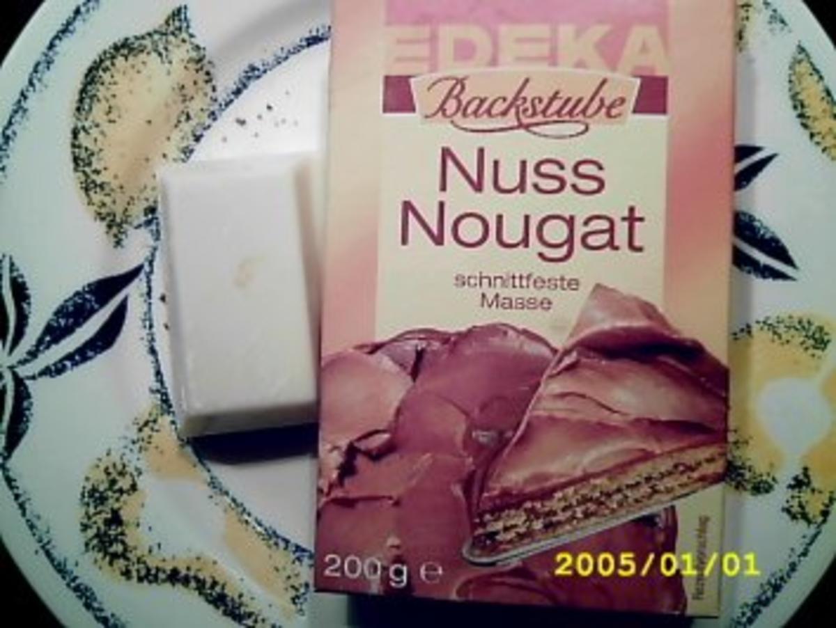 Bilder für Schokoriegel: Nougat auf Weiß - Rezept