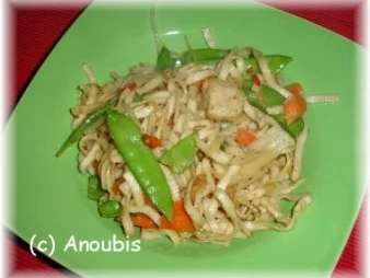 Geflügelgericht - Chinesischer Nudeltopf - Rezept