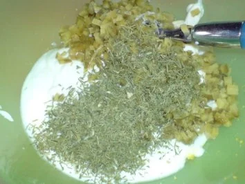 Rezept: Pochierte Pute mit Gemüse und Remouladensoße Bild Nr. 11 Pochierte Pute mit Gemüse und Remouladensoße - Rezept - Bild Nr. 11