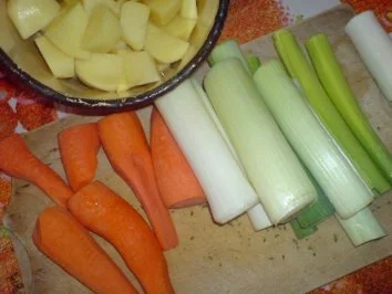 Rezept: Pochierte Pute mit Gemüse und Remouladensoße Bild Nr. 14 Pochierte Pute mit Gemüse und Remouladensoße - Rezept - Bild Nr. 14